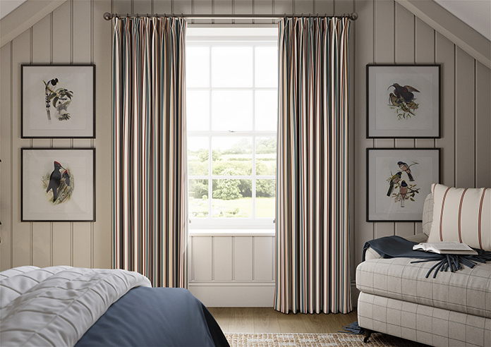 The British Stripe Co. Elizabeth, Teignbridge No.1 - Made to Measure Curtains - Image 3